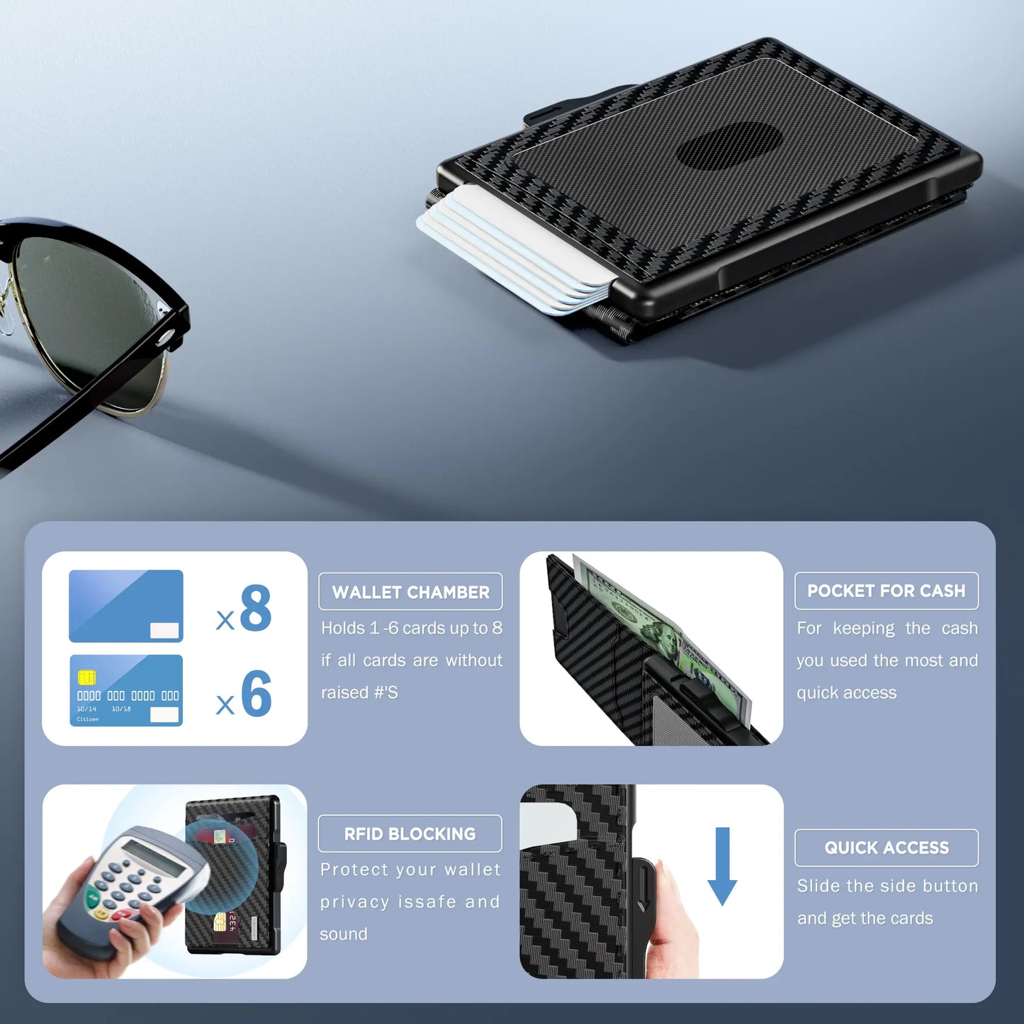 Premium Slim Leather Wallet for Men | RFID Blocking & Everyday Carry Ready