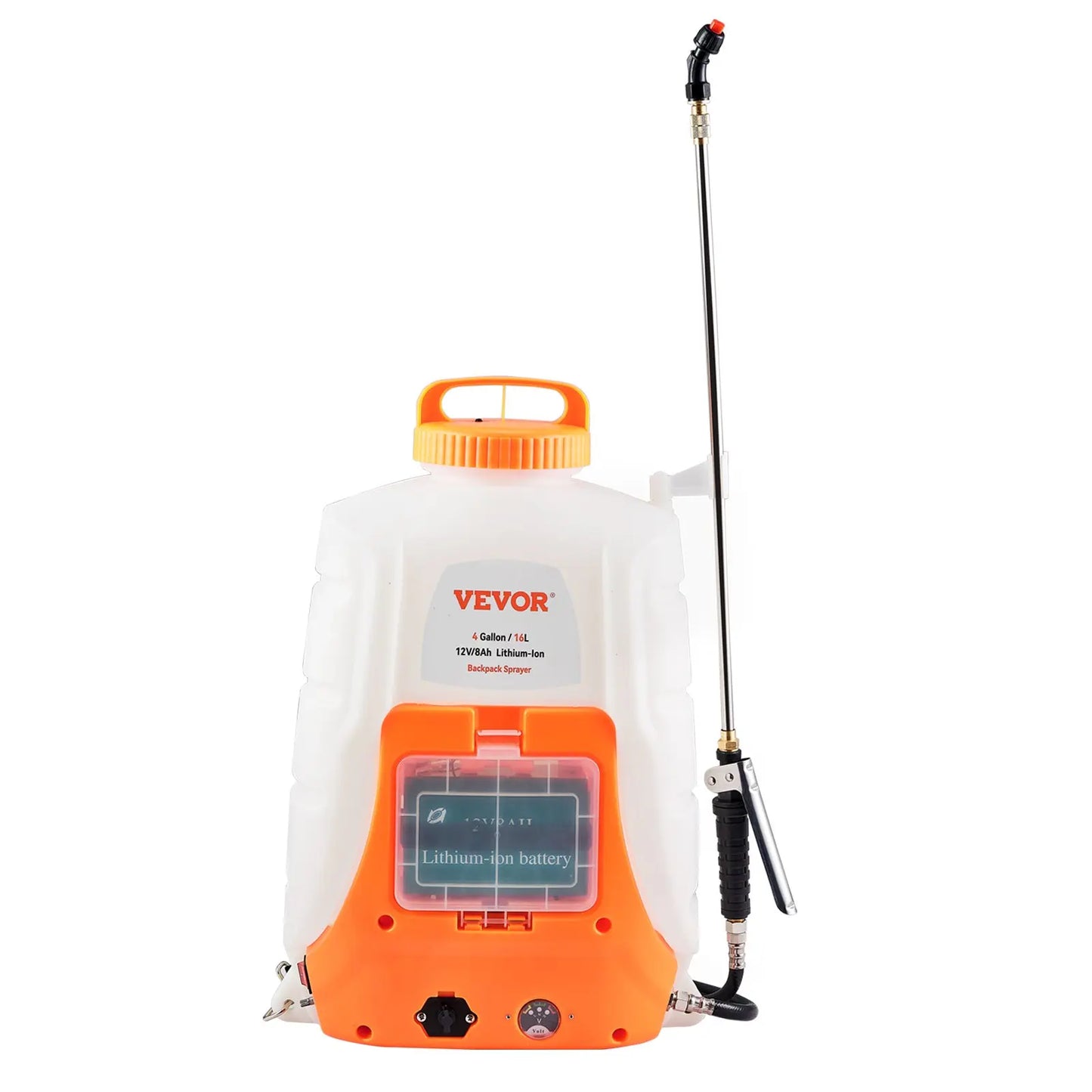 VEVOR Battery Powered Backpack Sprayer - 4 Gallon, 90 PSI